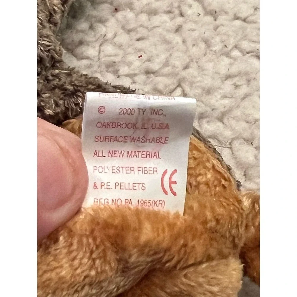 Ty Beanie Babies Whiskers the‎ Dog Plush Toy with Tag 2000